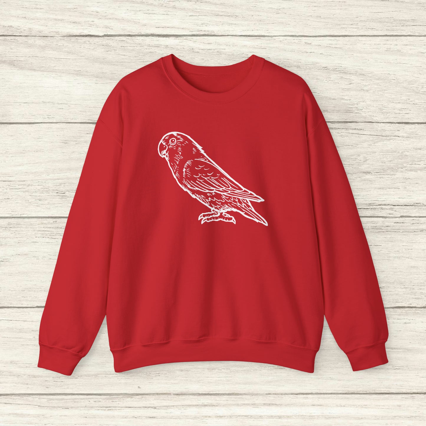 Holly Girl, Lovebird Line Art Crew Neck Sweatshirt