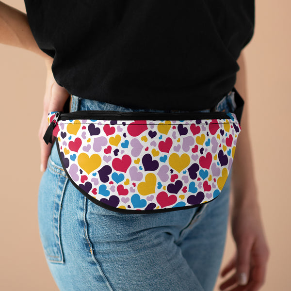 One size Polyamory Pride Hearts Fanny Pack
