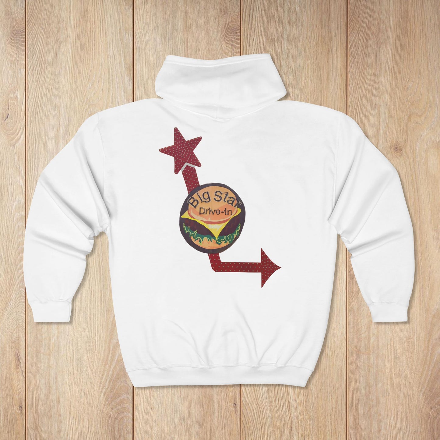 B.Star Zip Hoodie Mockup