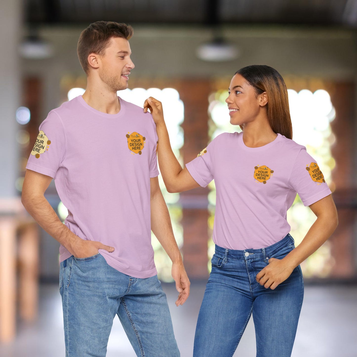 Custom Pink & Purple Tees for BELLA+CANVAS® 3001