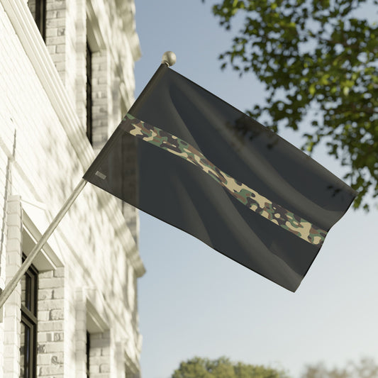 60" x 36" Thin Camo Line Flag for Military Personnel & Veterans