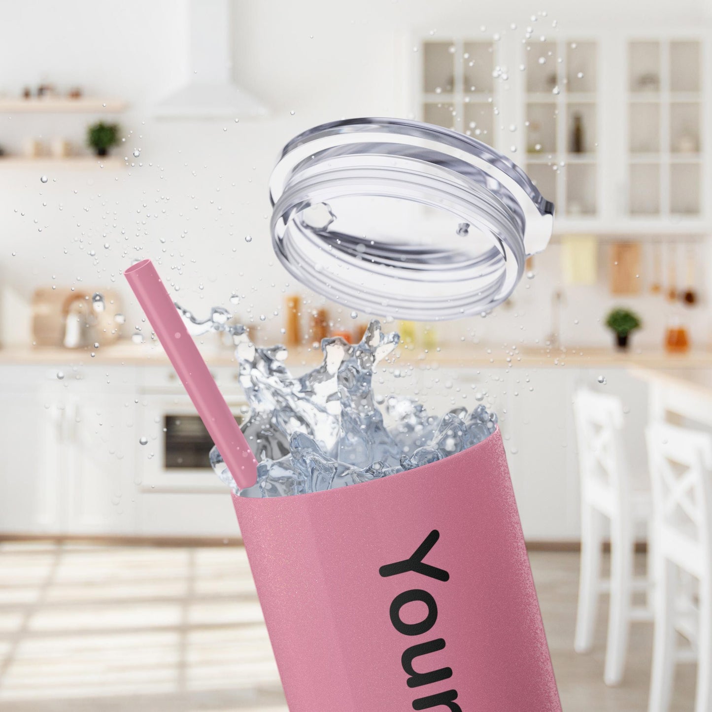 Custom 20oz Skinny Tumbler with Straw