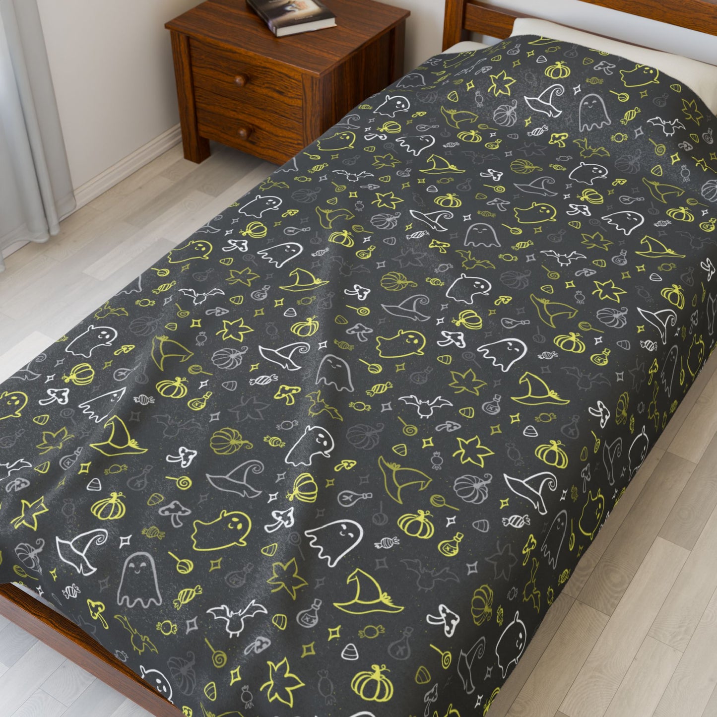 Demigender Pride Halloween Velveteen Plush Blanket