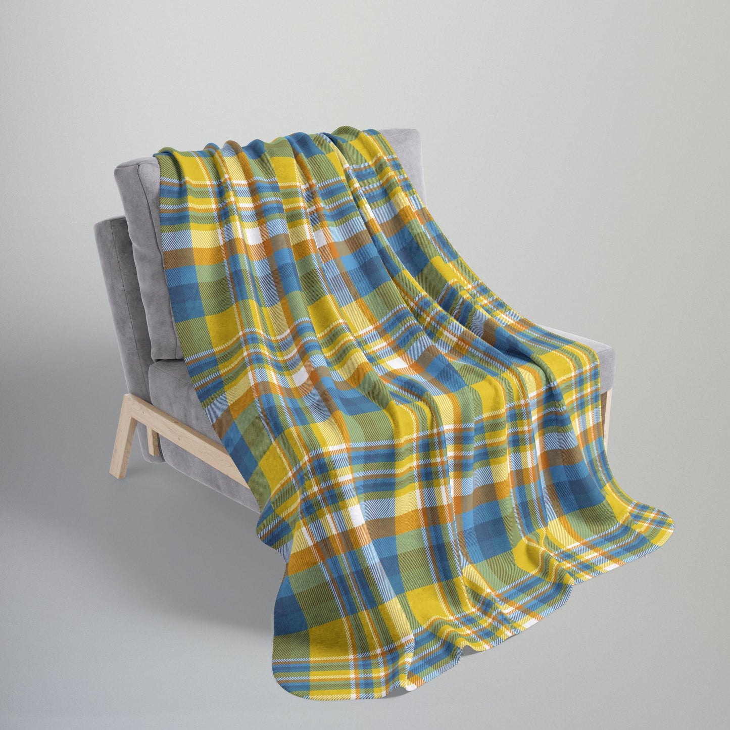 Aroace Pride Plaid Fleece Sherpa Blanket