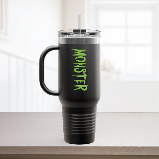 40oz Black I Love Being a Scare Actor Personalized 40oz Insulated Travel Mug • Irvine Ondrey Engineering