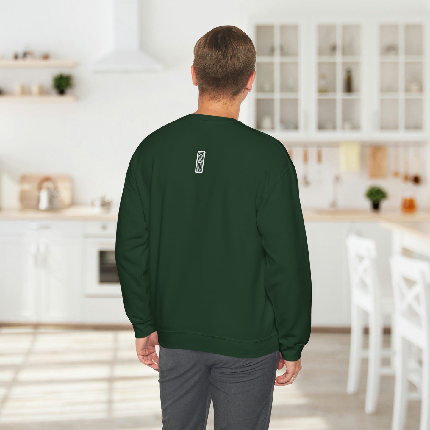 Lovebird va a esquiar, sudadera con cuello redondo Line Art