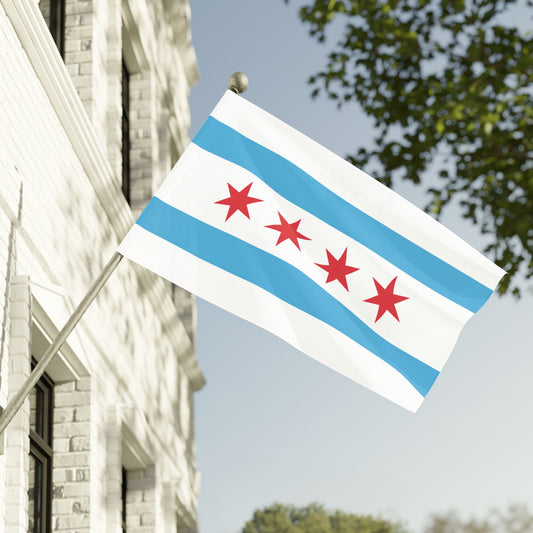 60" x 36" IL - Chicago Illinois Flag