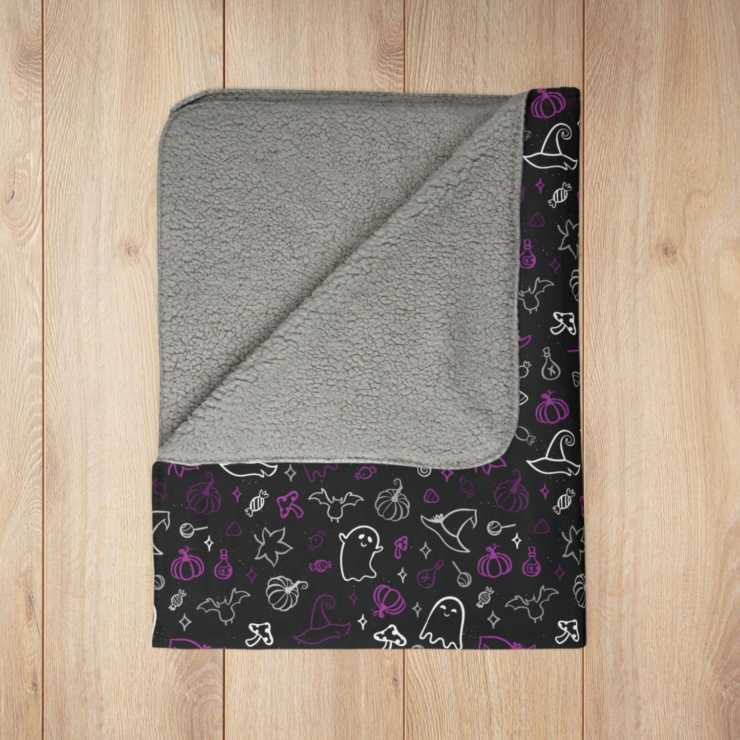 Demisexual Pride Halloween Fleece Sherpa Blanket