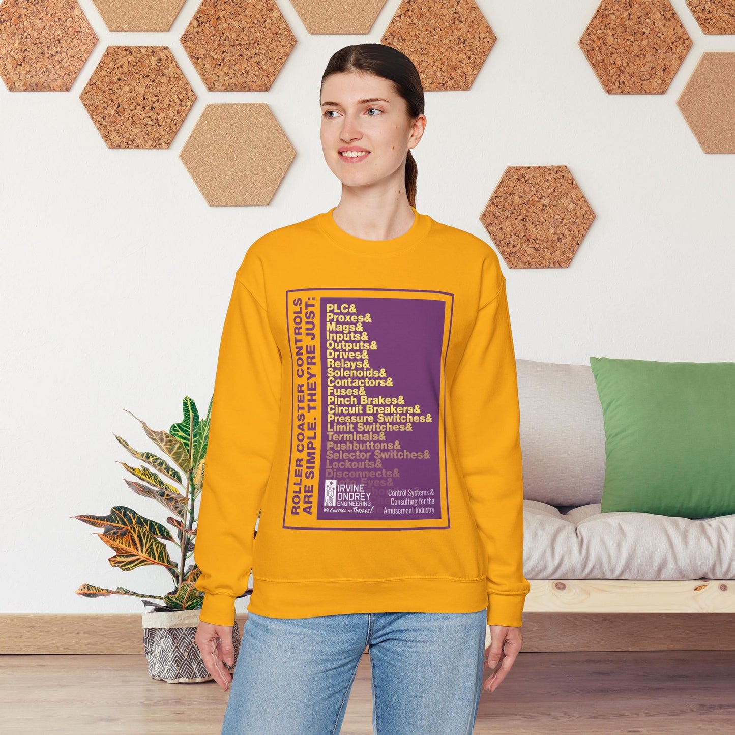 OG Controls Sweatshirt (FRONT graphic) • Irvine Ondrey Engineering