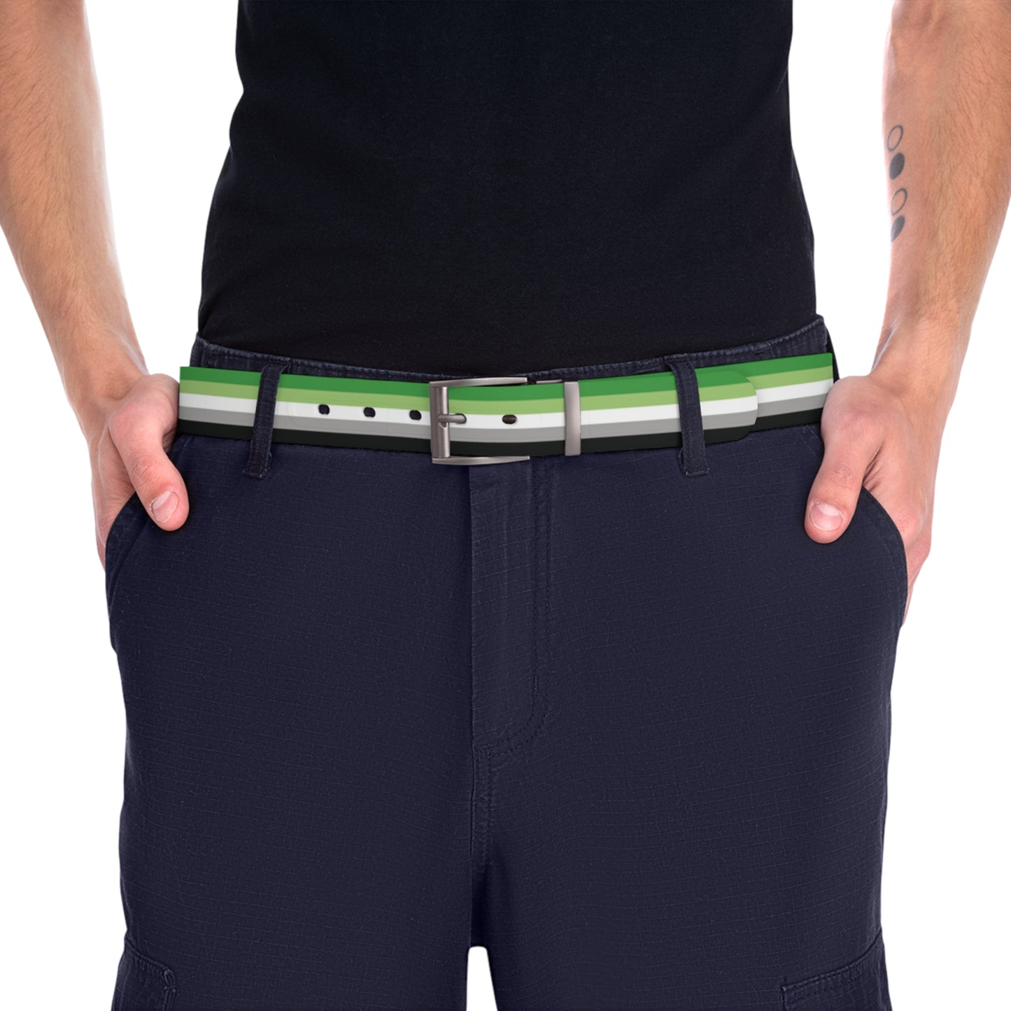 Aromantic Pride Flag Belt