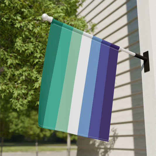 24.5'' × 32'' Gay Men Trans-Inclusive Pride 7-Stripe Garden Banner