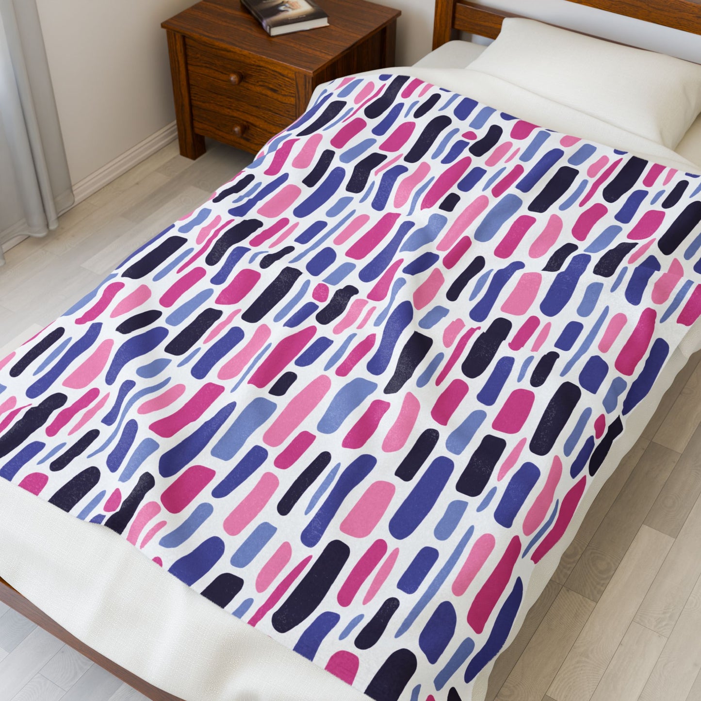 Omnisexual Staggered Mosaic Velveteen Plush Pride Blanket