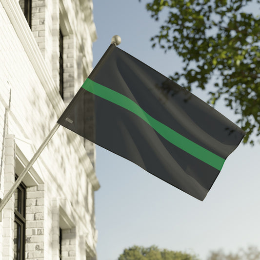 60" x 36" Thin Green Line Flag for Federal Law Enforcement