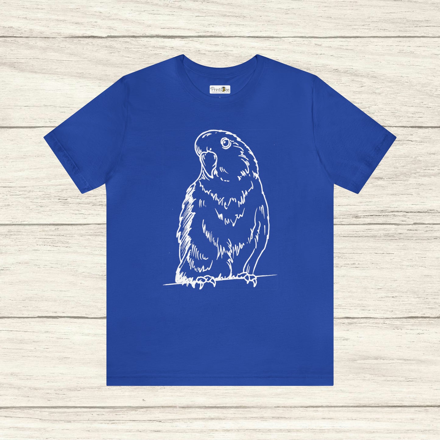 Floofball Lovebird, Line Art Tee