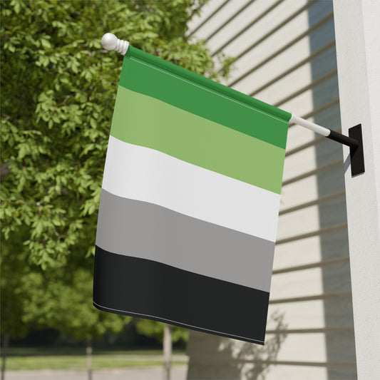 24.5'' × 32'' Aromantic Pride Garden Flag Banner