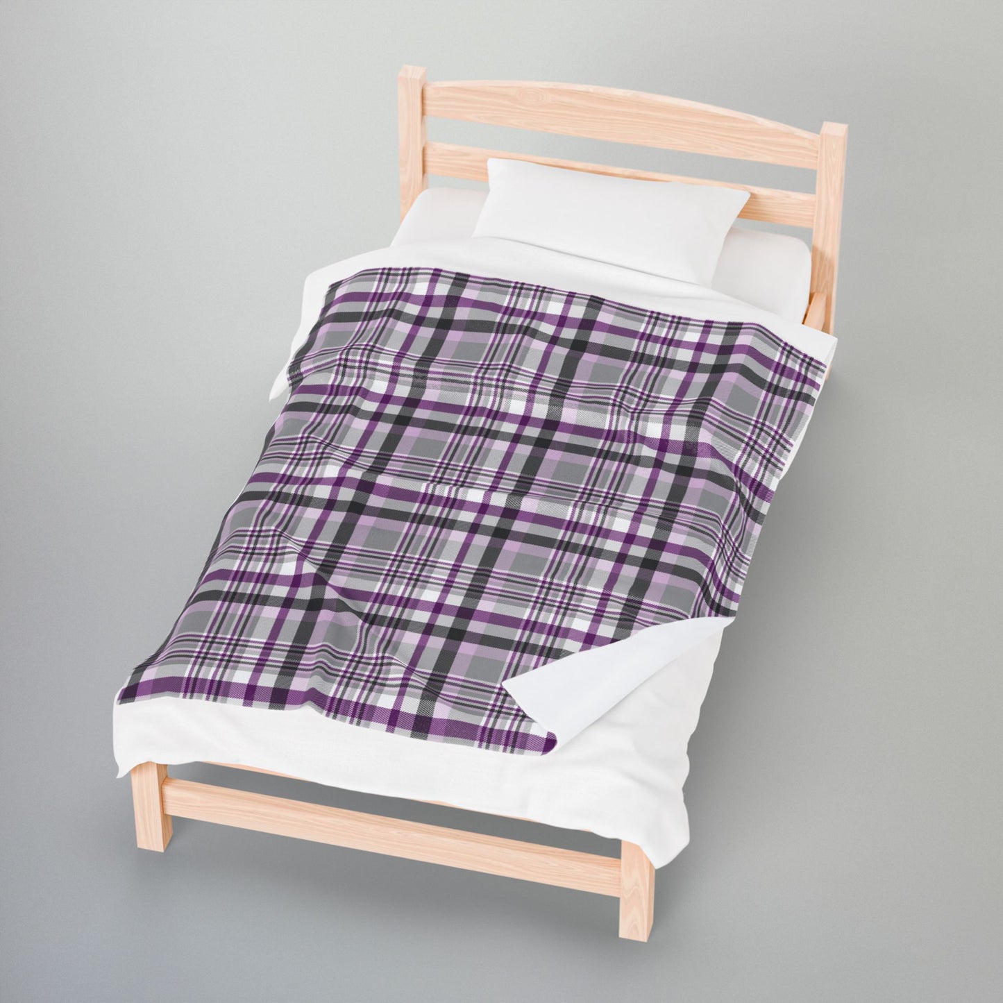 Demisexual Pride Plaid Velveteen Plush Blanket