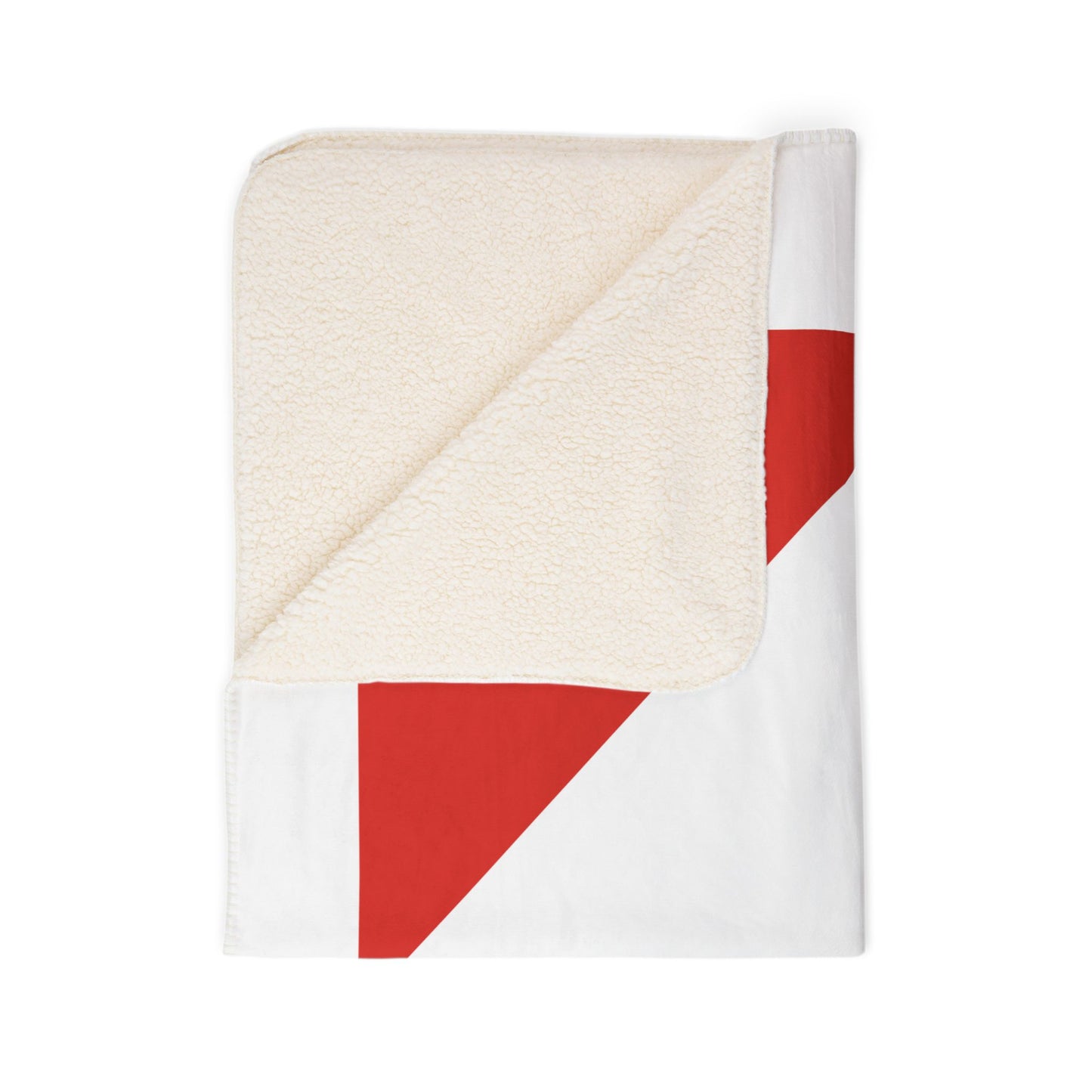 AMC Logo White Fleece Sherpa Blanket