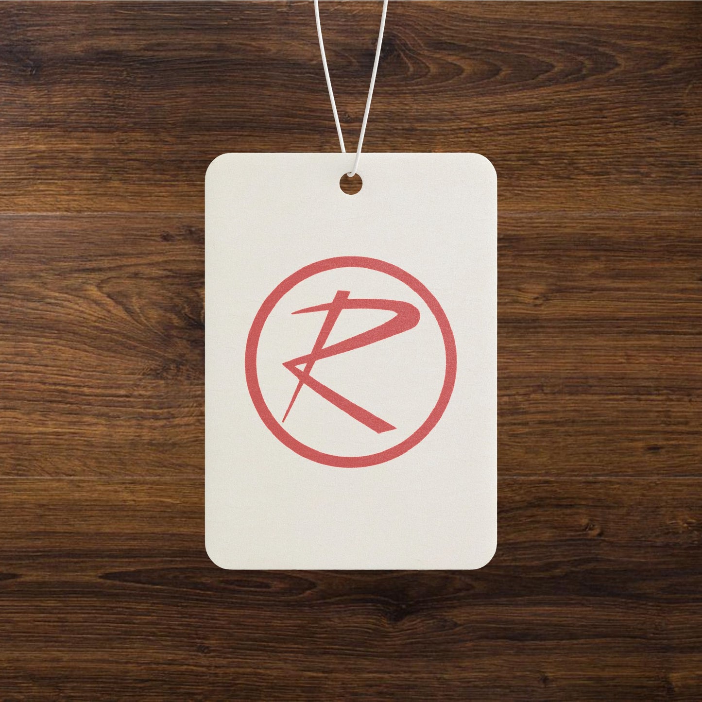 Rambler Red Logo White Air Freshener