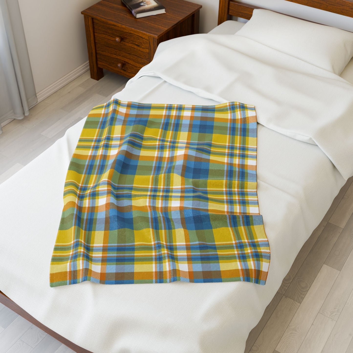 Aroace Pride Plaid Velveteen Plush Blanket