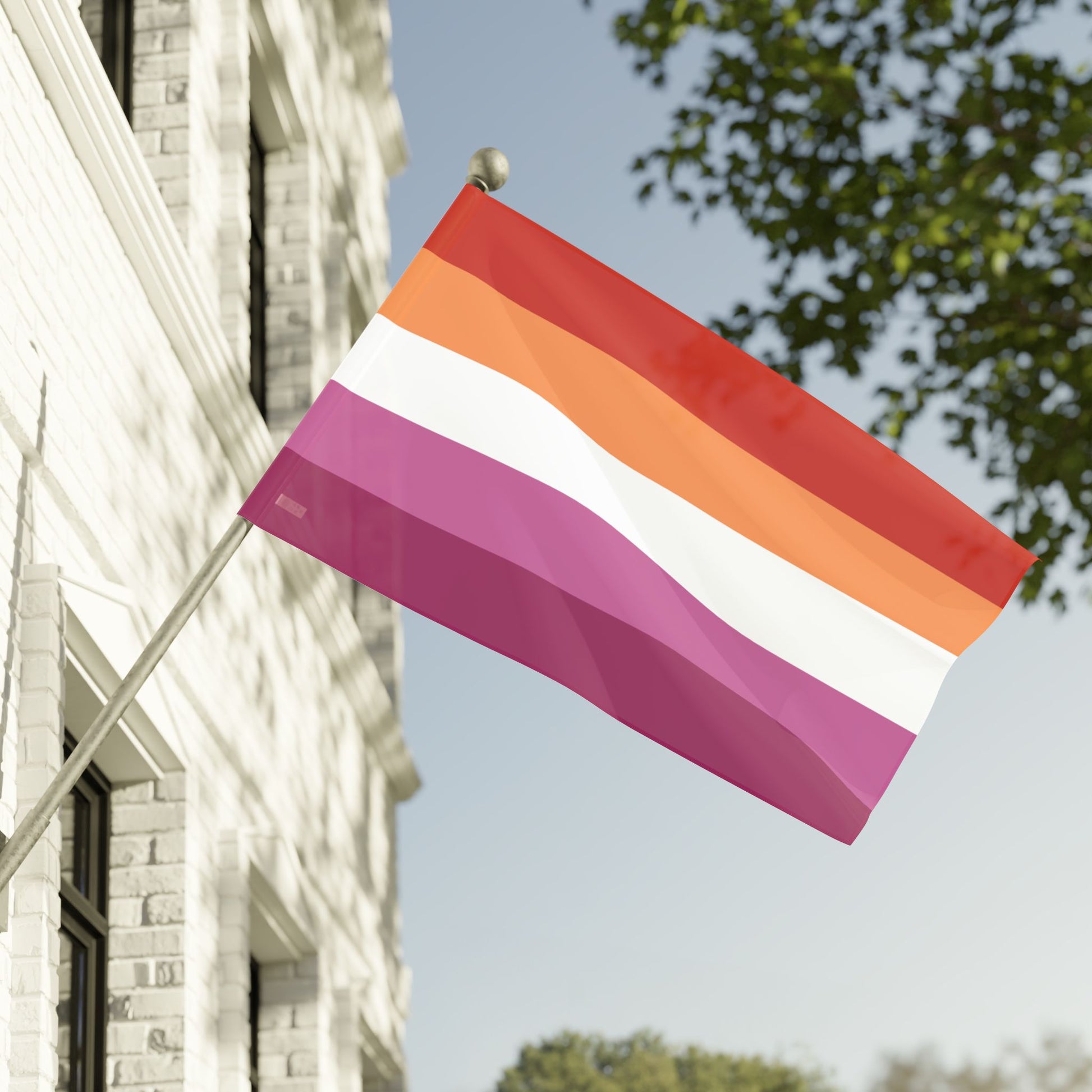 60" x 36" Lesbian Pride 5-Stripe Sunset Flag