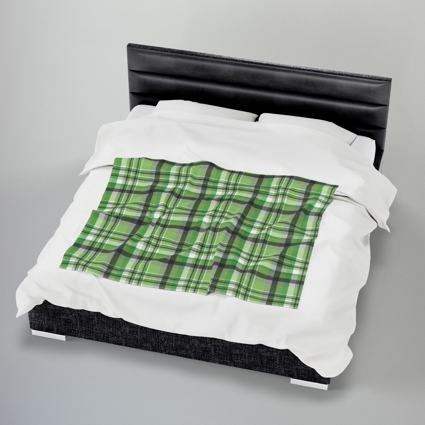 Aromantic Pride Plaid Velveteen Plush Blanket
