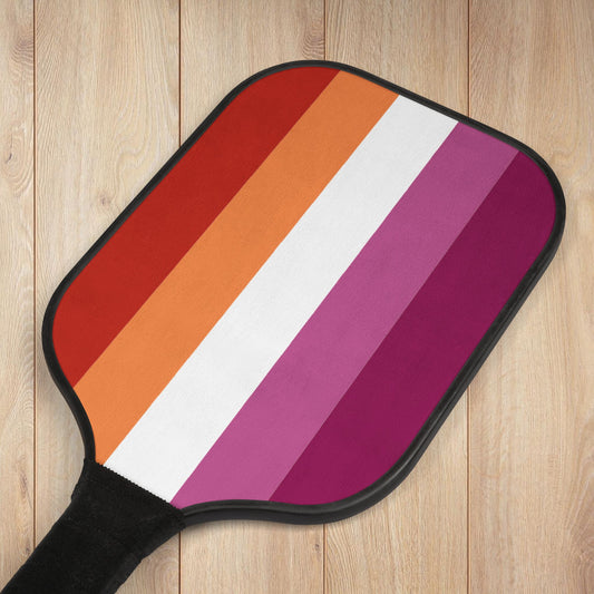 Lesbian Sunset Pride Flag Pickleball Kit