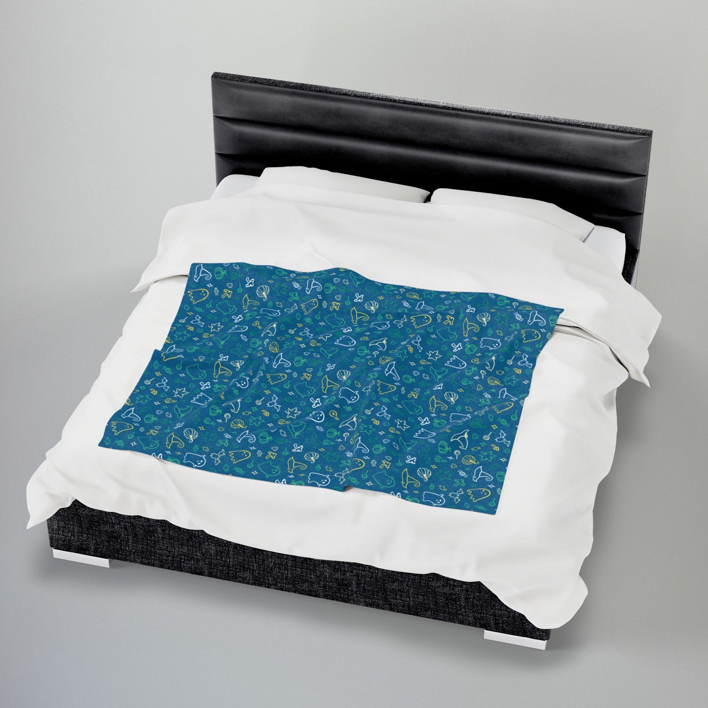 Non-Binary Boy Pride Halloween Velveteen Plush Blanket