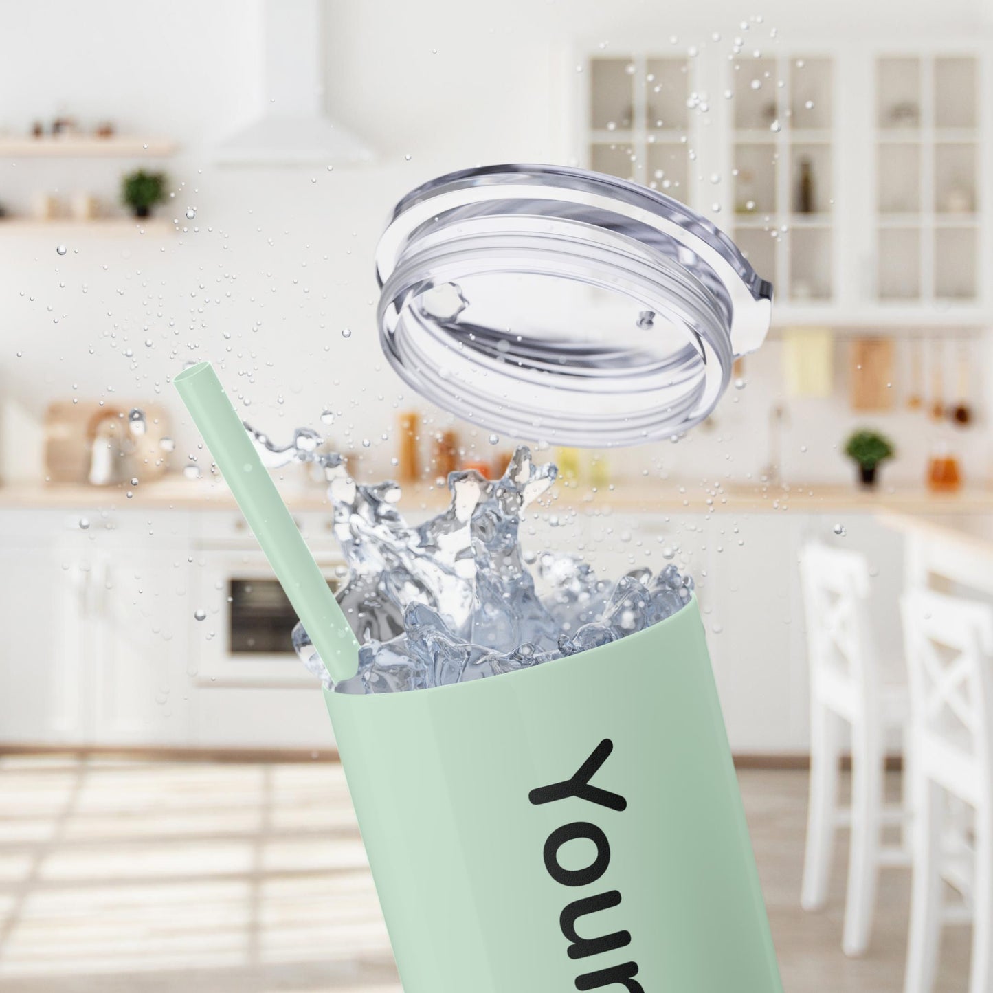 Custom 20oz Skinny Tumbler with Straw