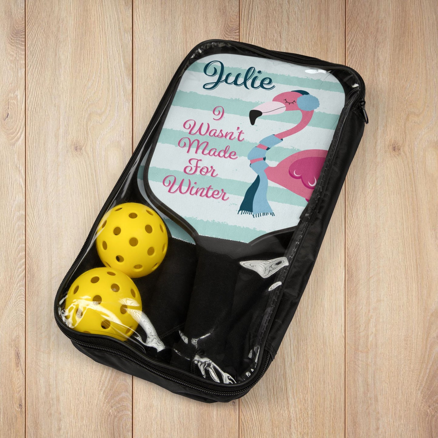 Winter Flamingo Pickleball Paddles