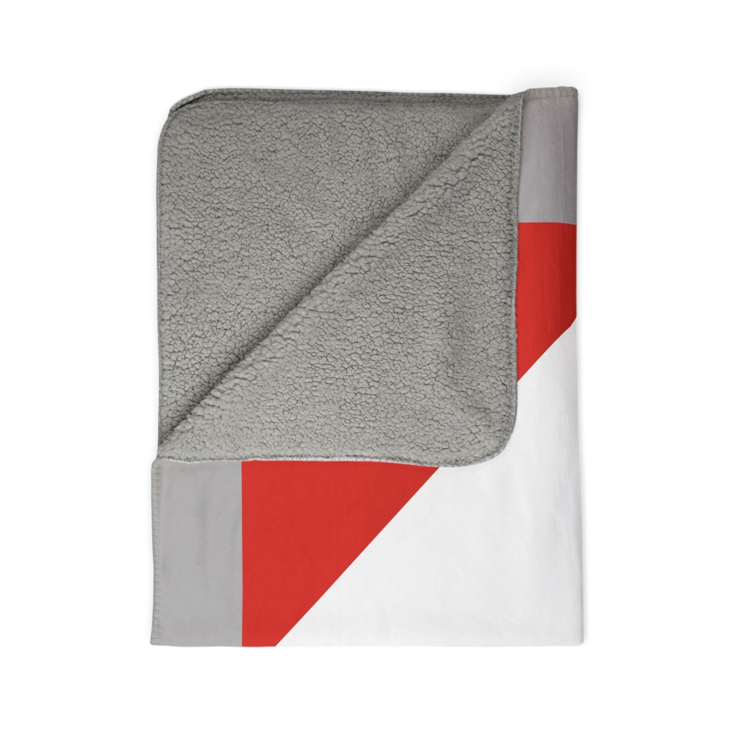 AMC Logo Grey Fleece Sherpa Blanket
