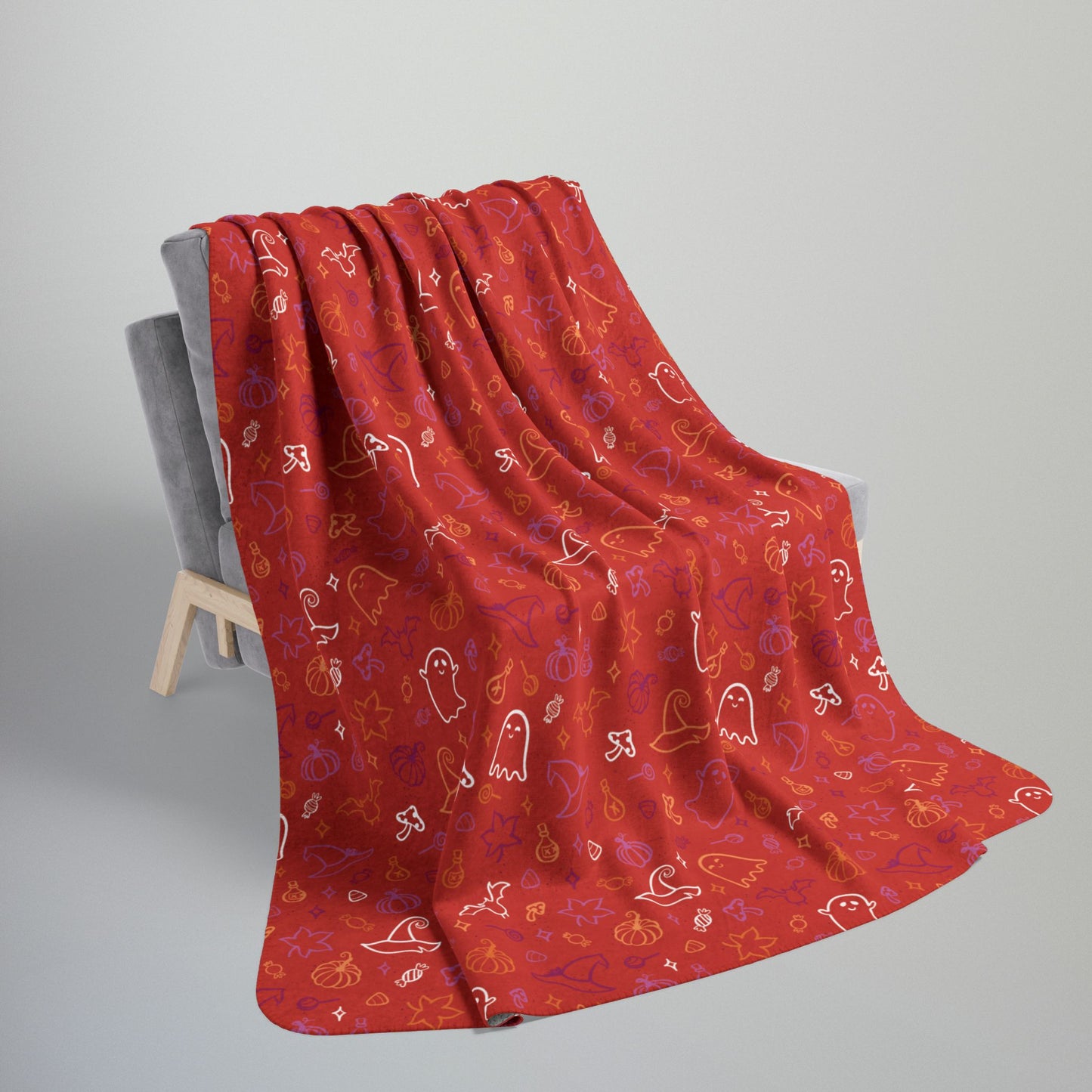 Lesbian Pride Halloween Fleece Sherpa Blanket