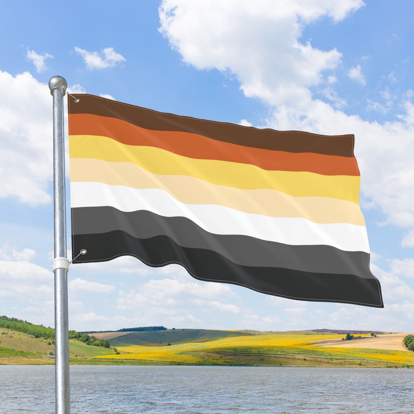 Bear Pride Double-Sided Flag with Grommets