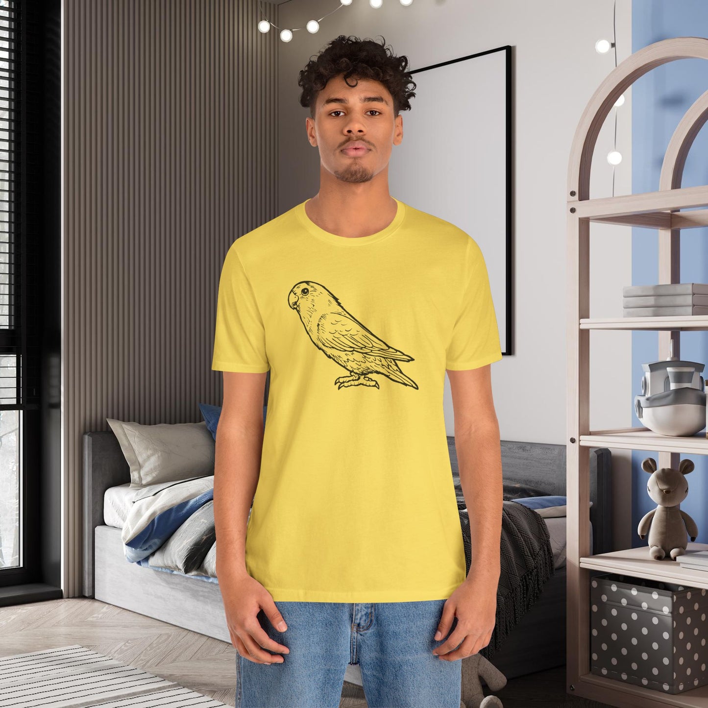 Holly Girl Lovebird, Line Art Tee