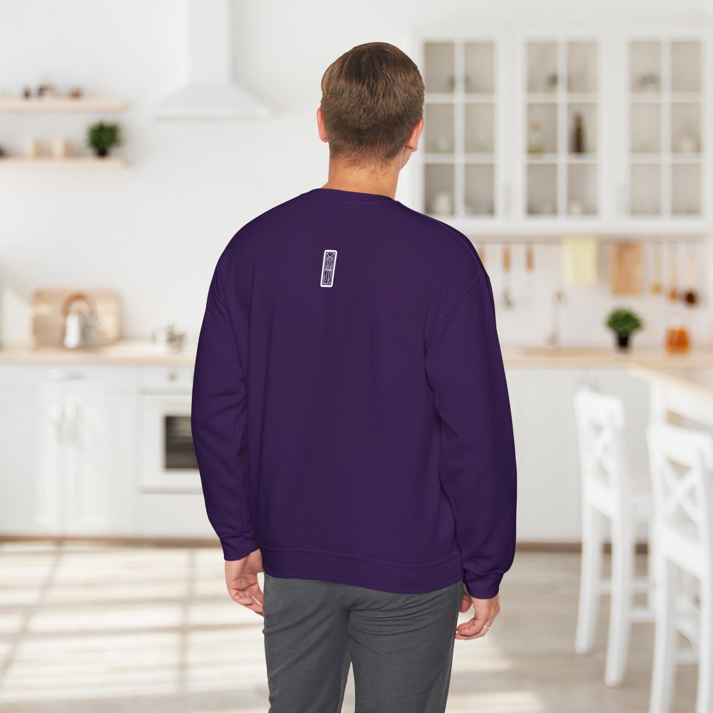 Ghetto Blaster, sudadera con cuello redondo y arte lineal