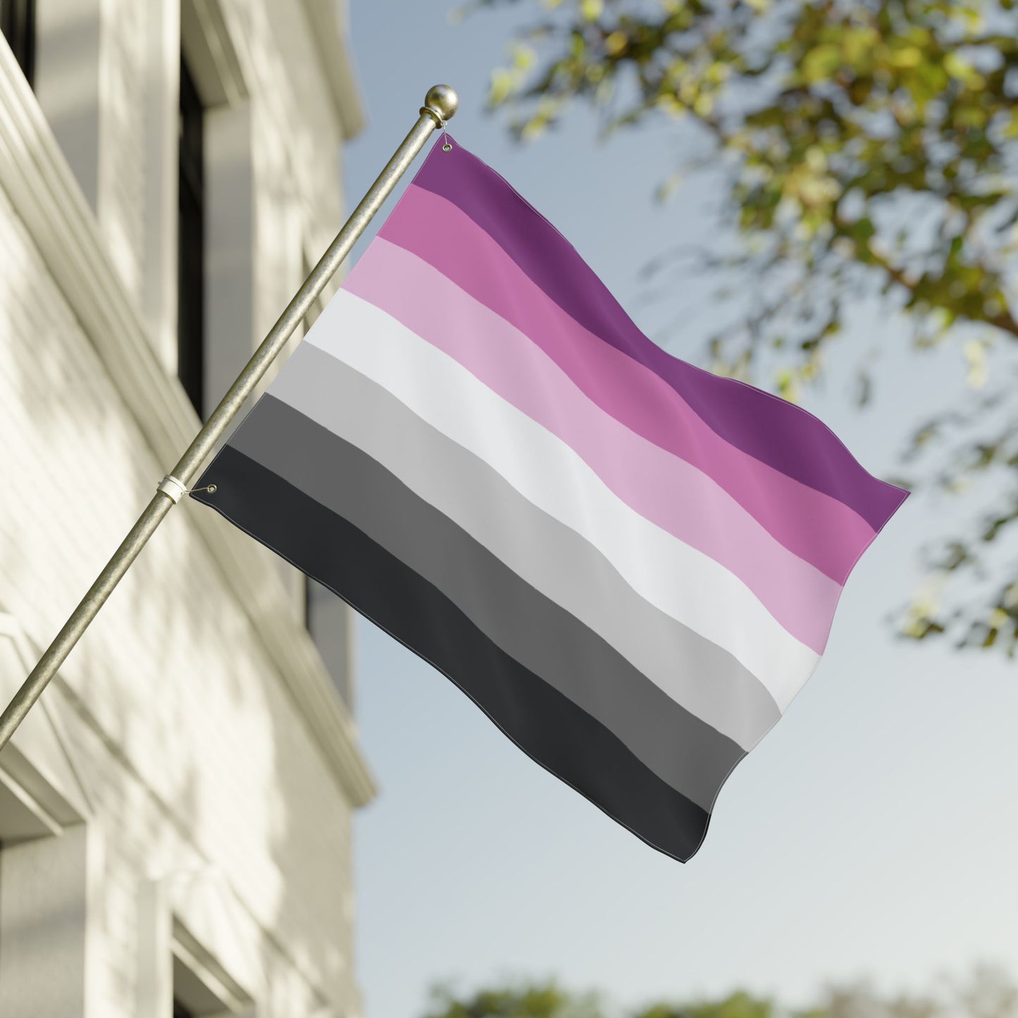 30" x 40" Double-Sided With Grommets Straight Queer Heteroqueer Pride Flags