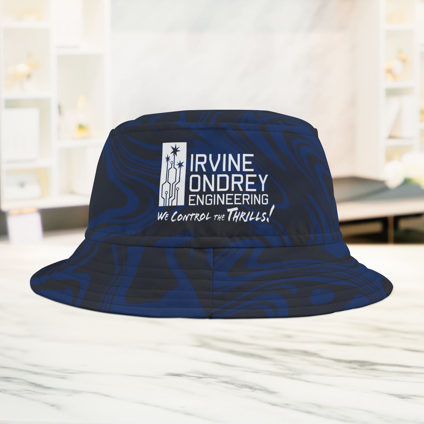 Blue Swirl Bucket Hat • Irvine Ondrey Engineering