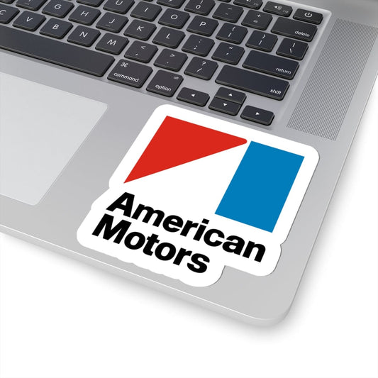 4" × 4" White AMC Logo Kiss-Cut Stickers