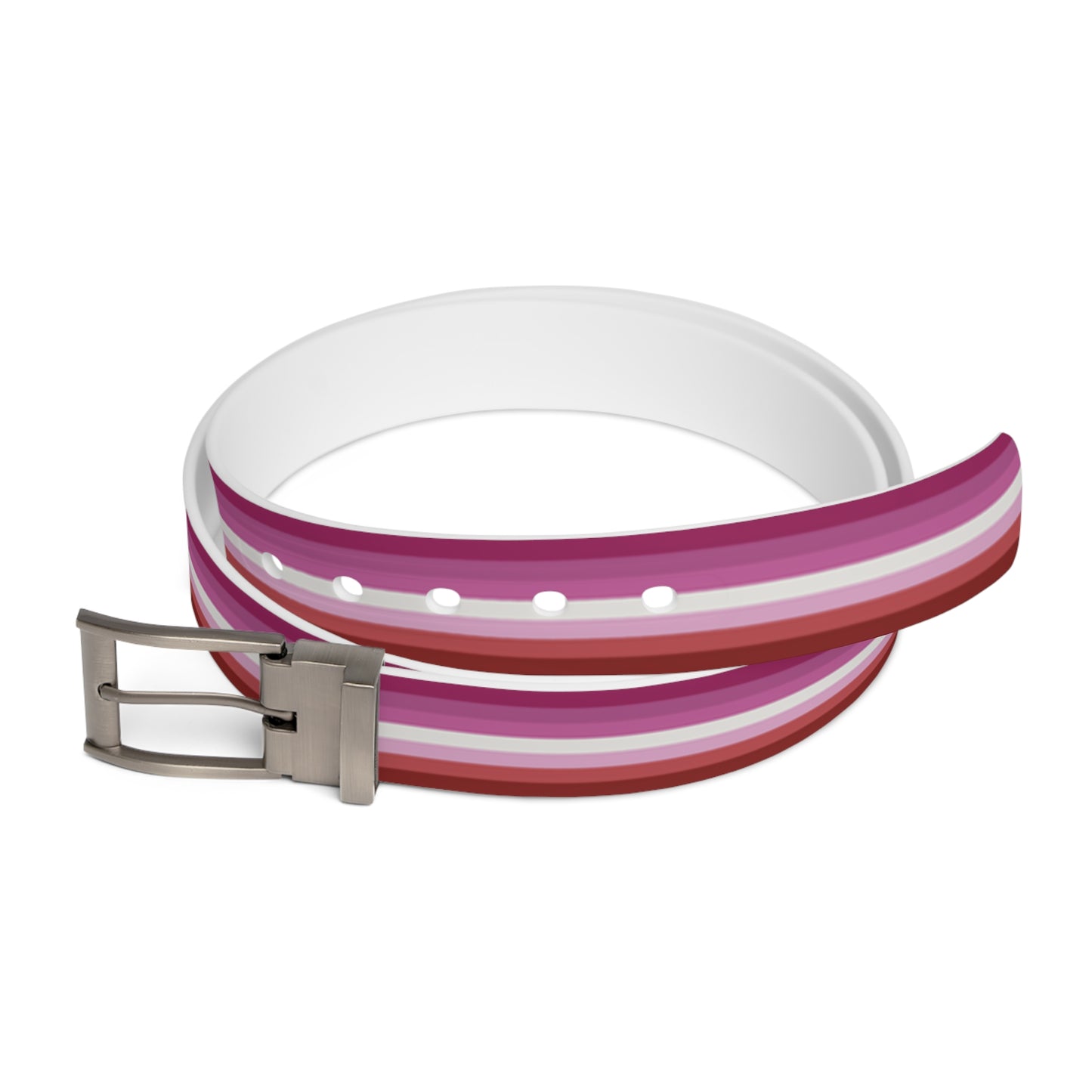 Lesbian Pride Pink 7-Stripe Flag Belt
