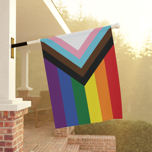 24.5'' × 32'' Rainbow Progress Pride Garden Banner
