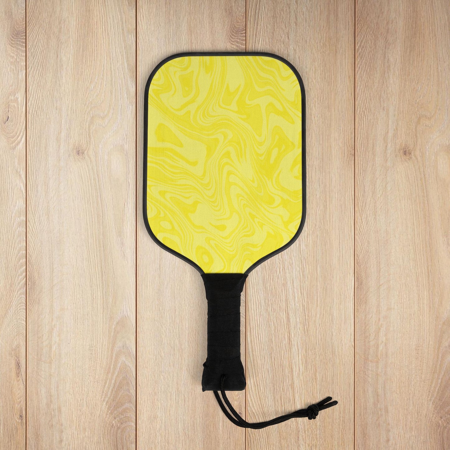 Yellow Swirl Pickleball Paddles
