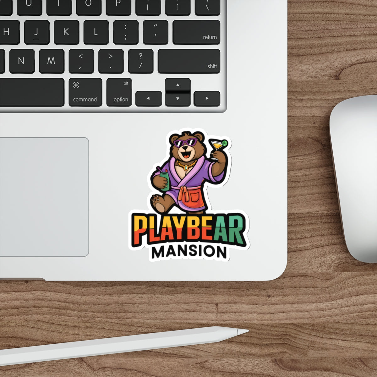 Playful Bear Die-Cut Stickers