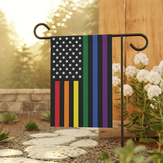 USA Rainbow Pride Garden Flag Banner