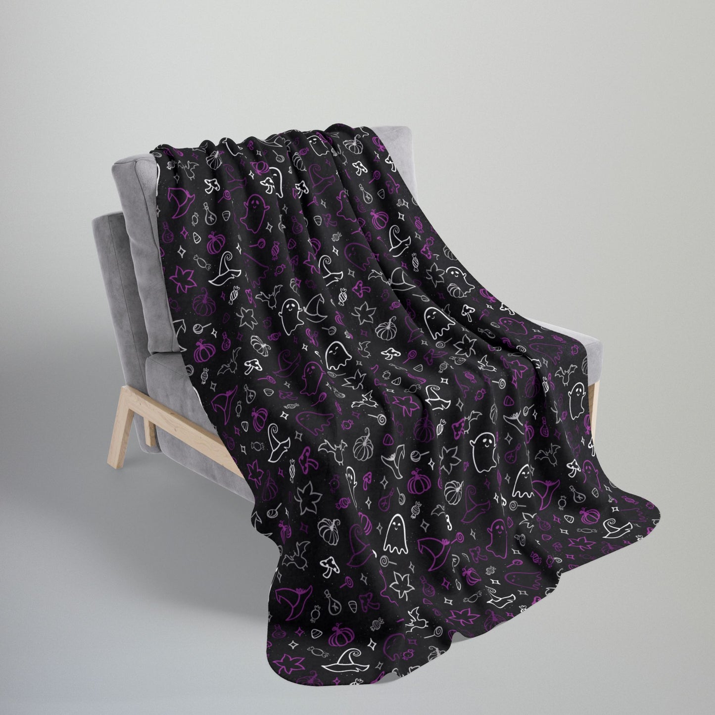 Demisexual Pride Halloween Fleece Sherpa Blanket