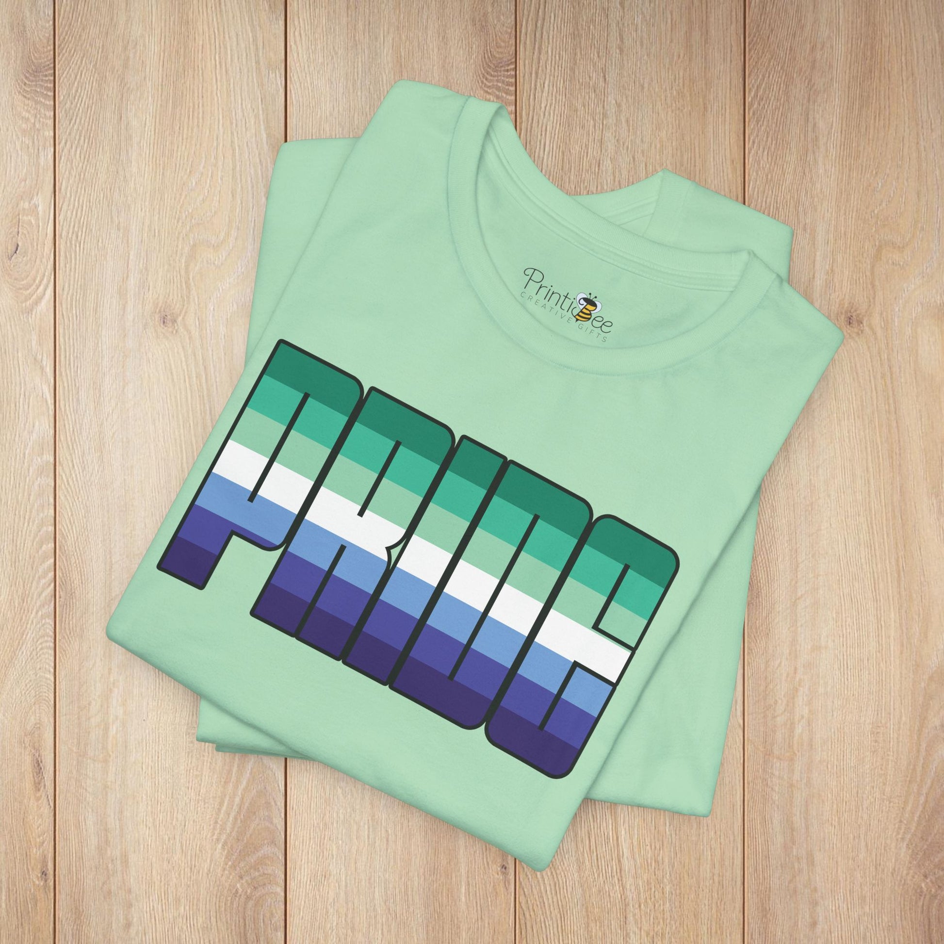 Gay Men Trans-Inclusive Pride 7-Stripe Tee