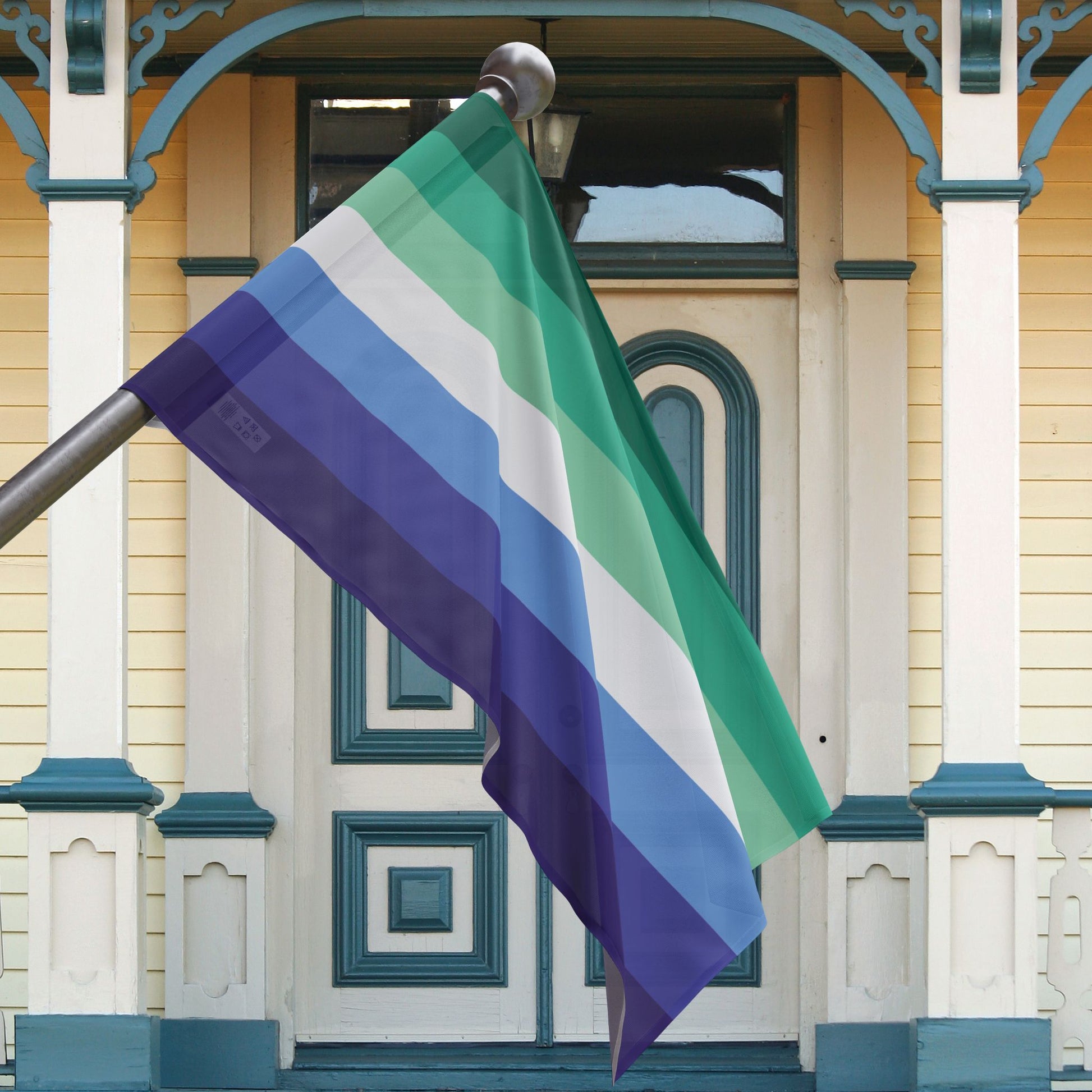 Gay Men Pride Trans-Inclusive 7-Stripe Flag