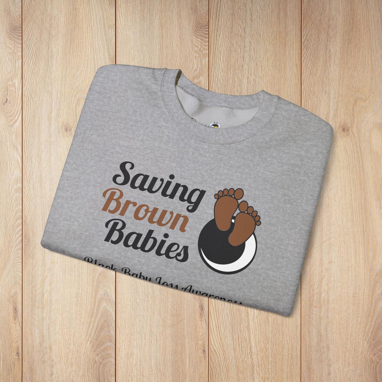 Quietly United in Loss Together Non-Profit / Saving Brown Babies Charity Crew Neck Sweatshirt, Grossesse et sensibilisation à la perte du nourrisson
