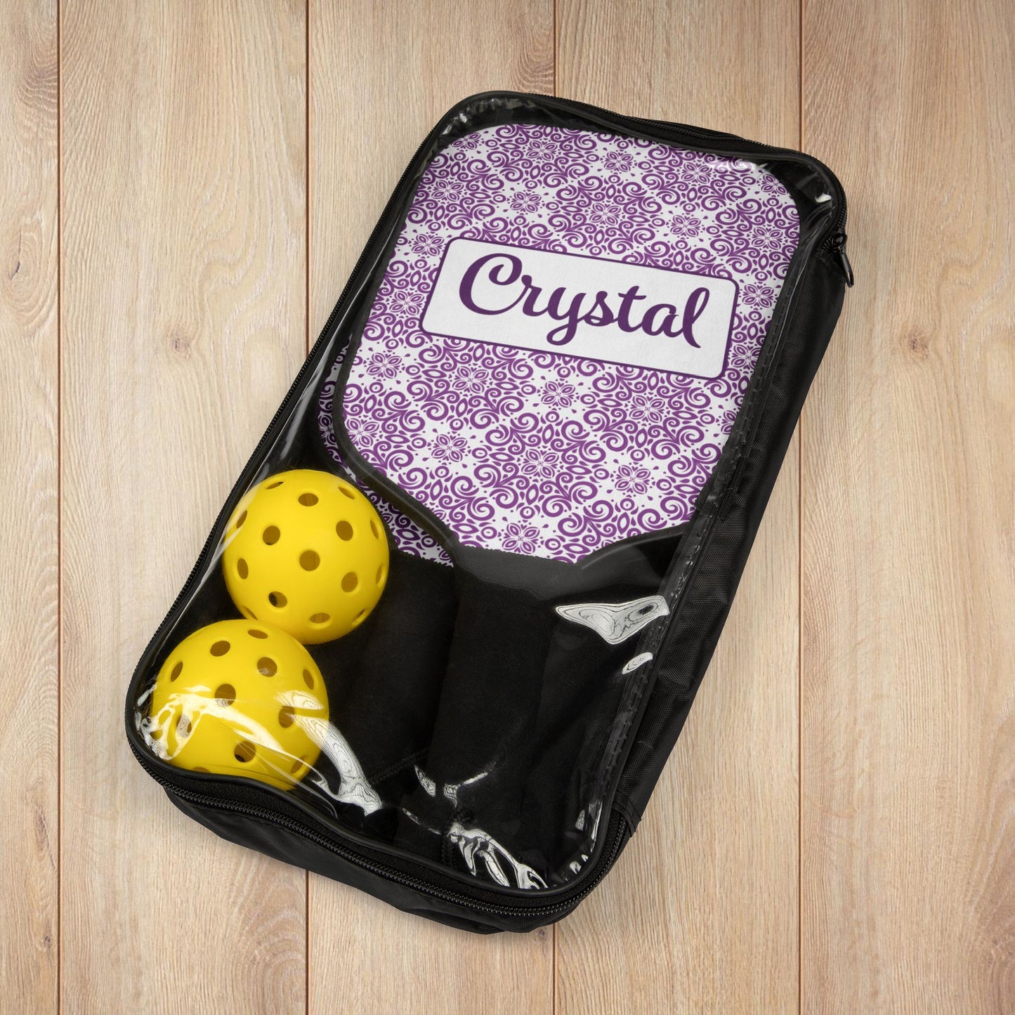 Frilly Purple Pickleball Paddles