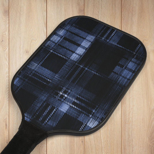 Blue & Black Plaid Pickleball Paddles