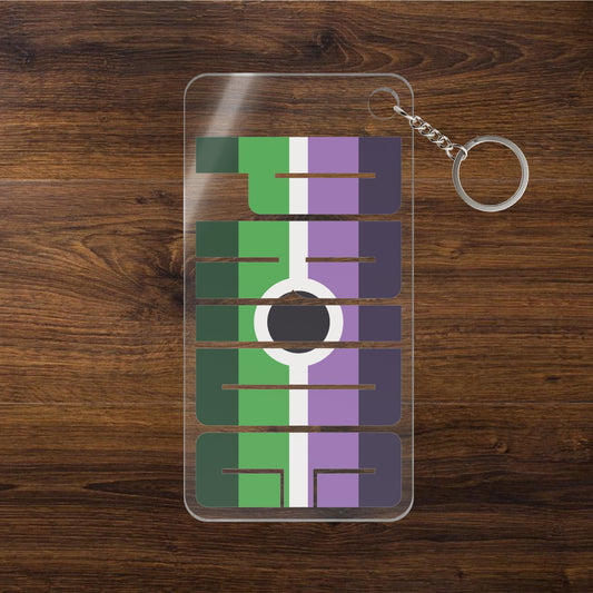 1.58'' x 3.15'' Transparent Voidpunk Pride Keychains