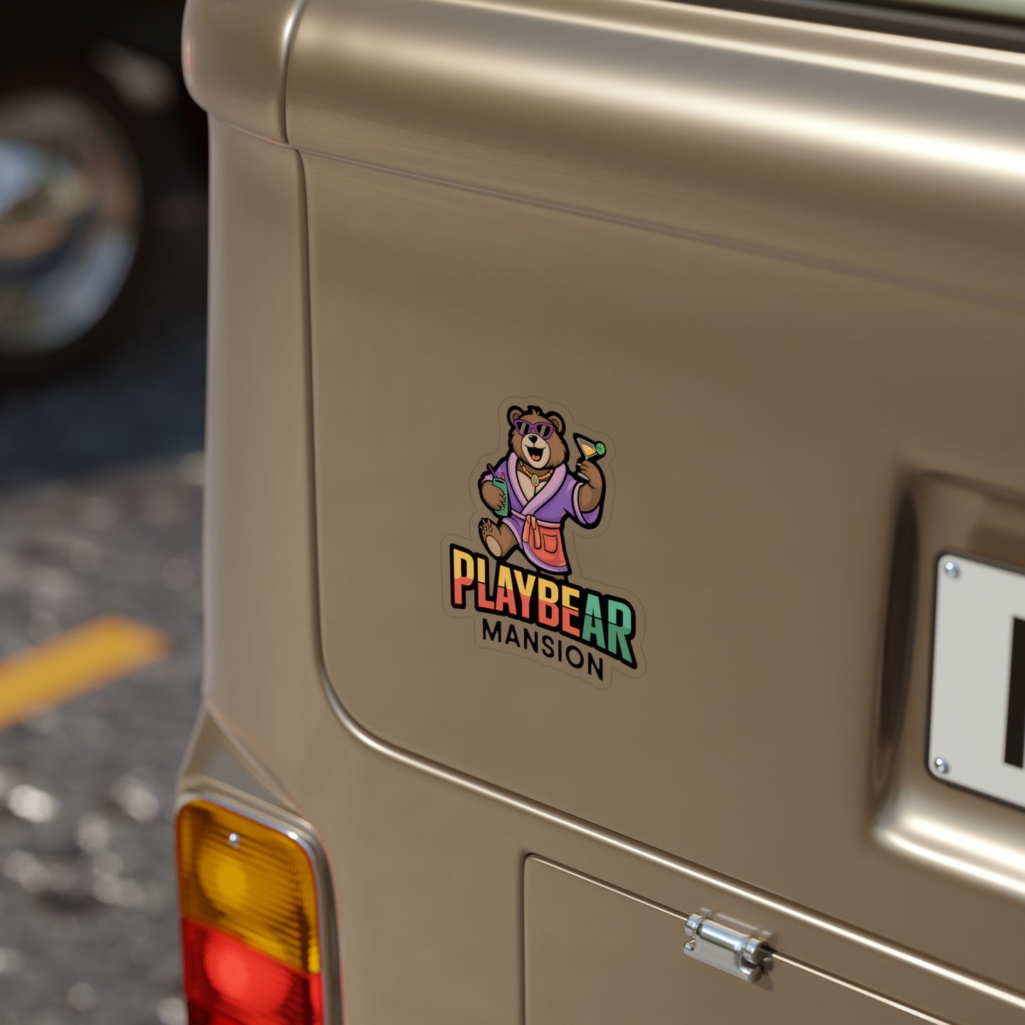 Playbear Mansion Die-Cut Outdoor Sticker